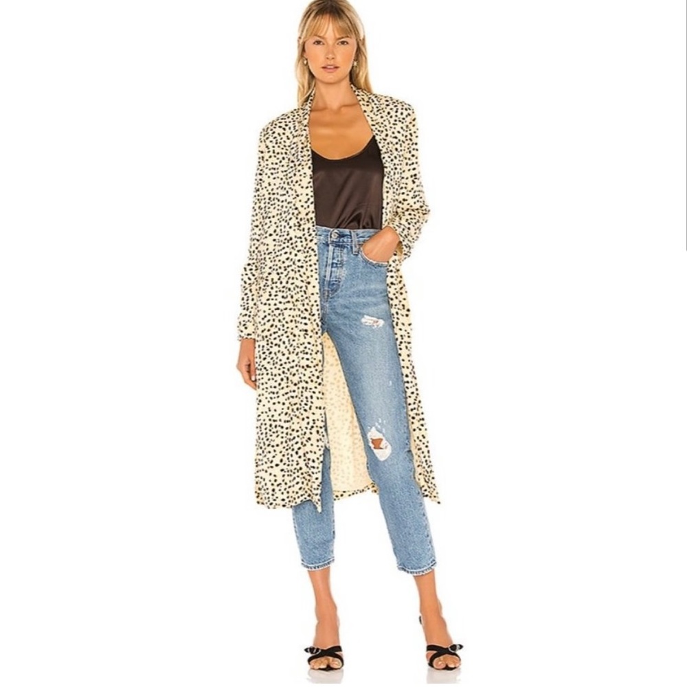 Cupcakes and Cashmere spotted duster- size M- Like New